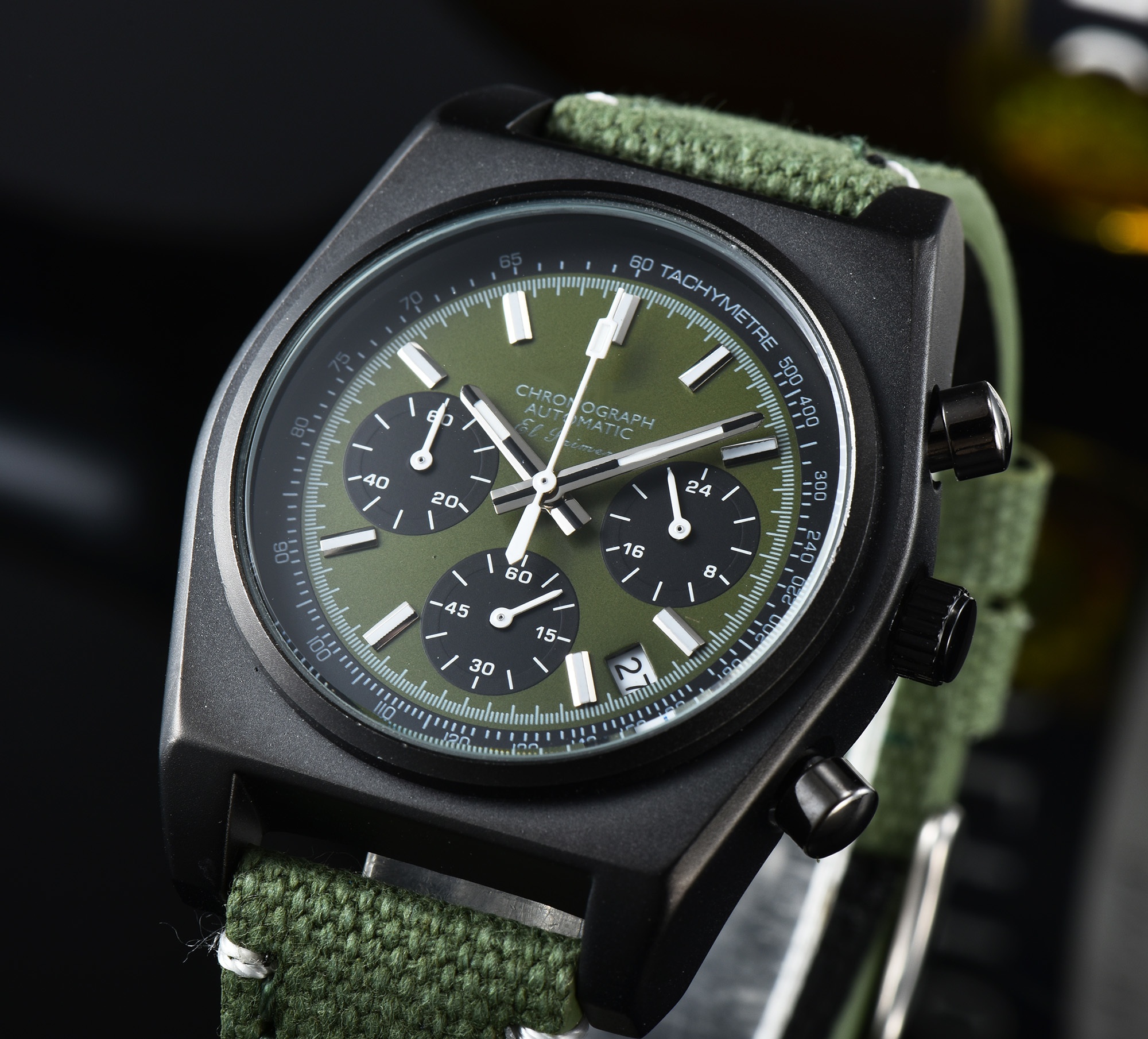 Canvas Strap Watch - Hot Sale El Primero Style Chronograph