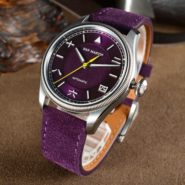 San Martin Men Automatic Watch - Leather Strap Quick Release 리뷰 및 가격