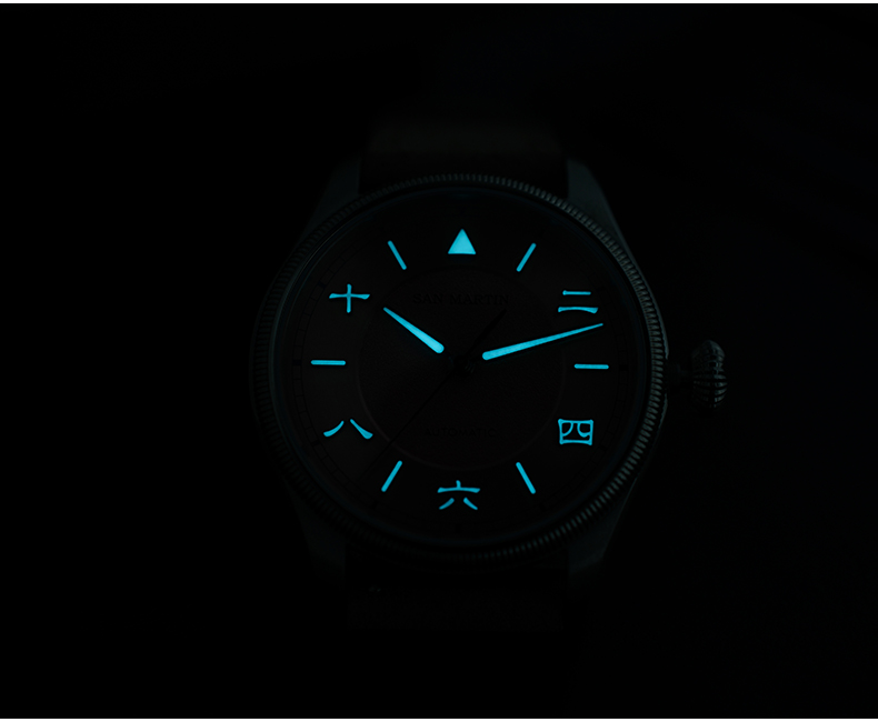 San Martin Men Automatic Watch - Leather Strap Quick Release 리뷰 및 가격