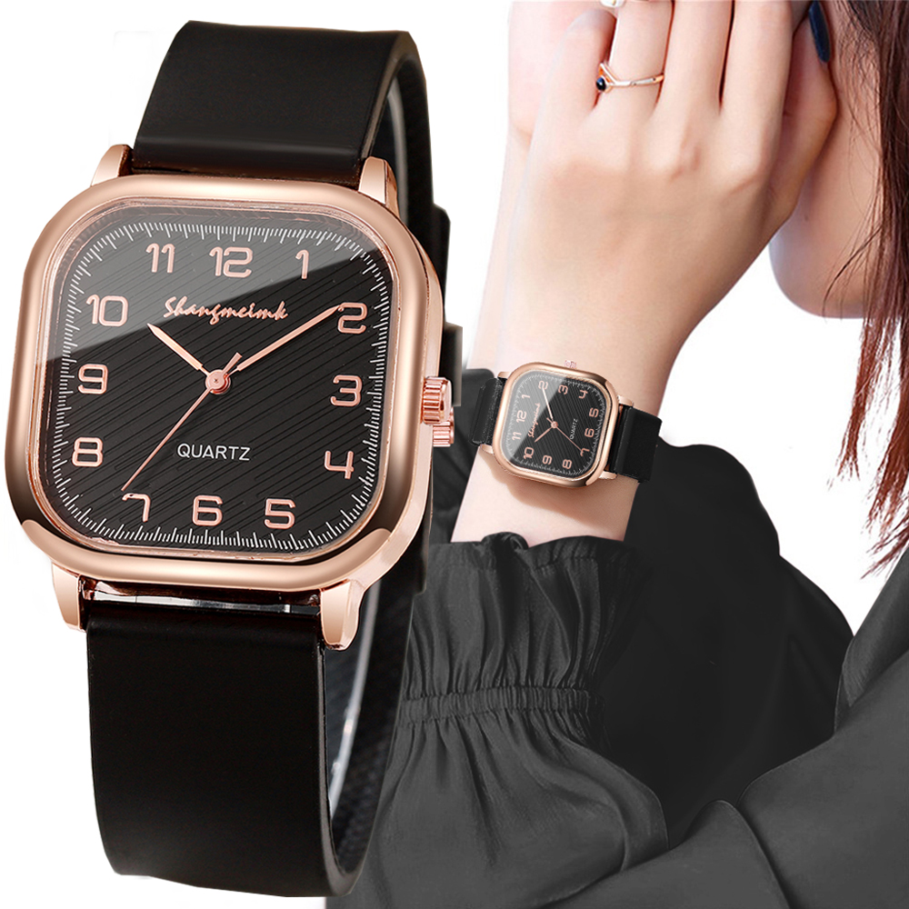 Fashion Square Women Watches C - Silicone Band Women 리뷰 및 가격