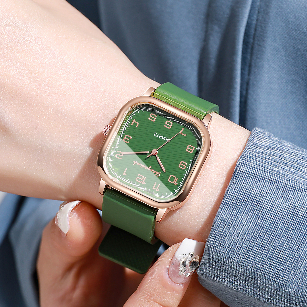 Fashion Square Women Watches C - Silicone Band Women 리뷰 및 가격