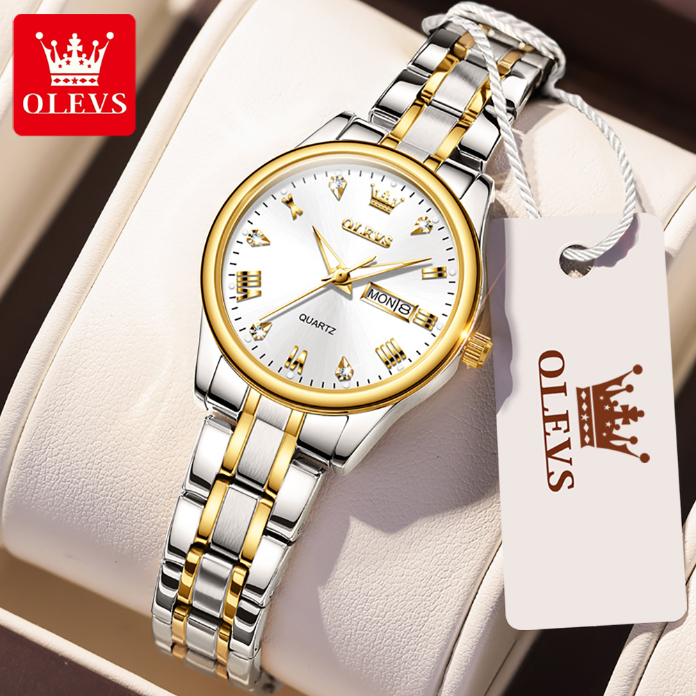 OLEVS 5563 New Fashion Women Q - Stainless Bracelet Diver 리뷰 및 가격