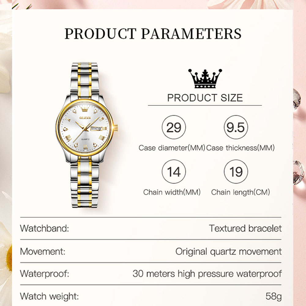 OLEVS 5563 New Fashion Women Q - Stainless Bracelet Diver 리뷰 및 가격