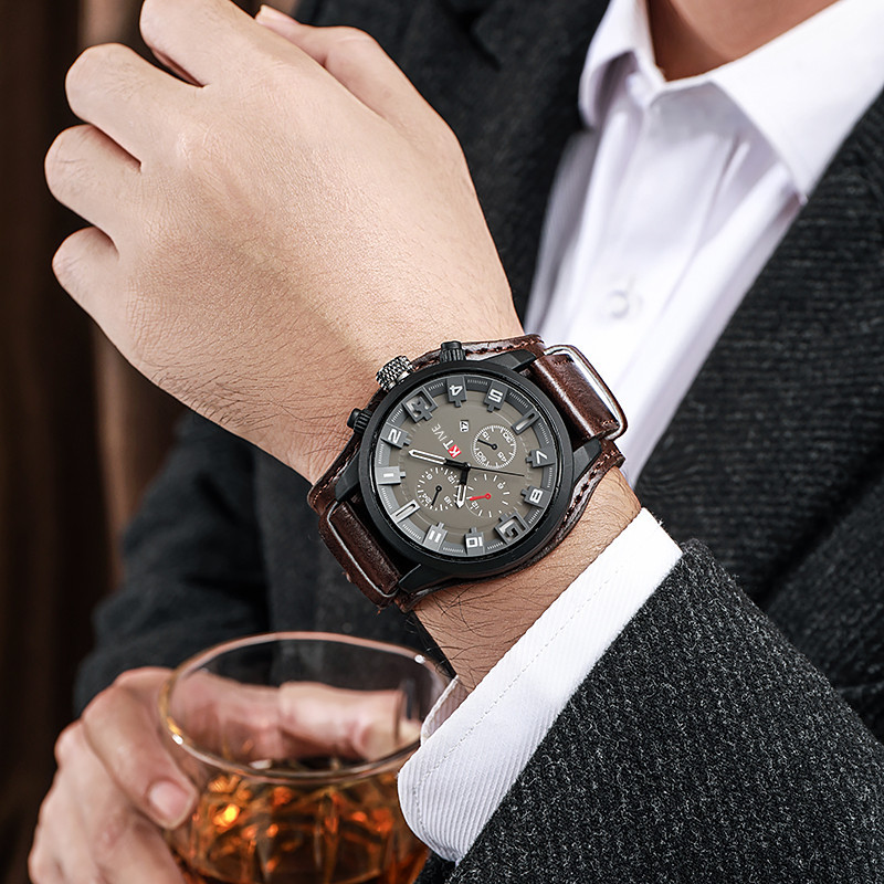 Retro Men's Watches Classic Lu - Leather Watch Band Men 리뷰 및 가격