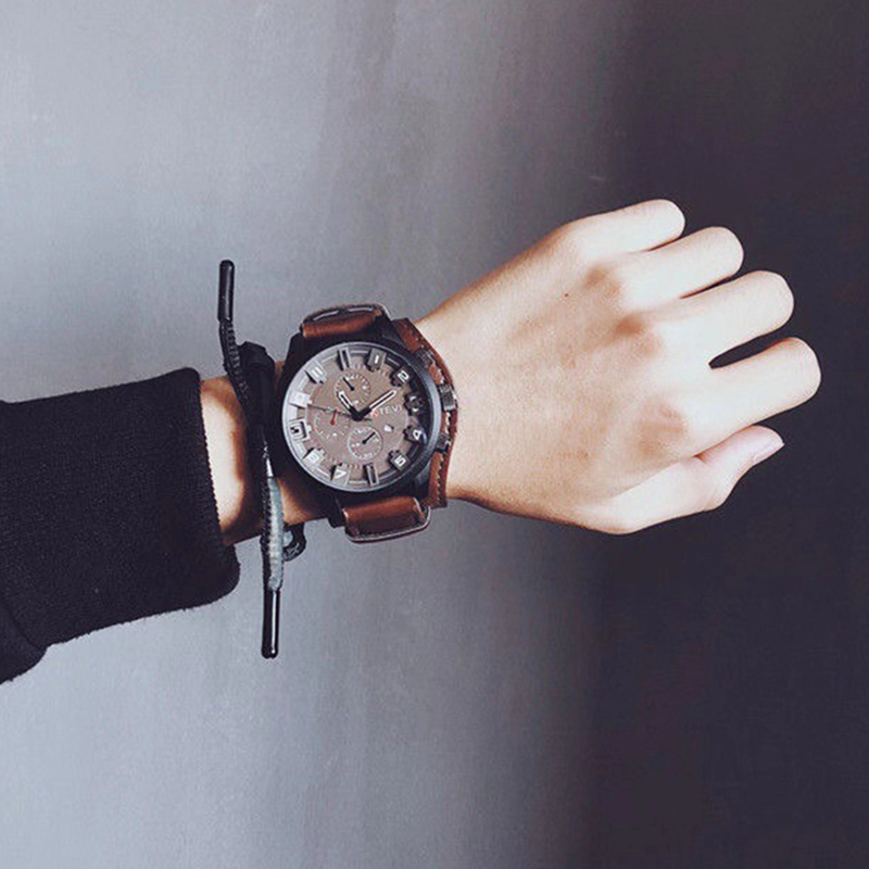 Retro Men's Watches Classic Lu - Leather Watch Band Men 리뷰 및 가격