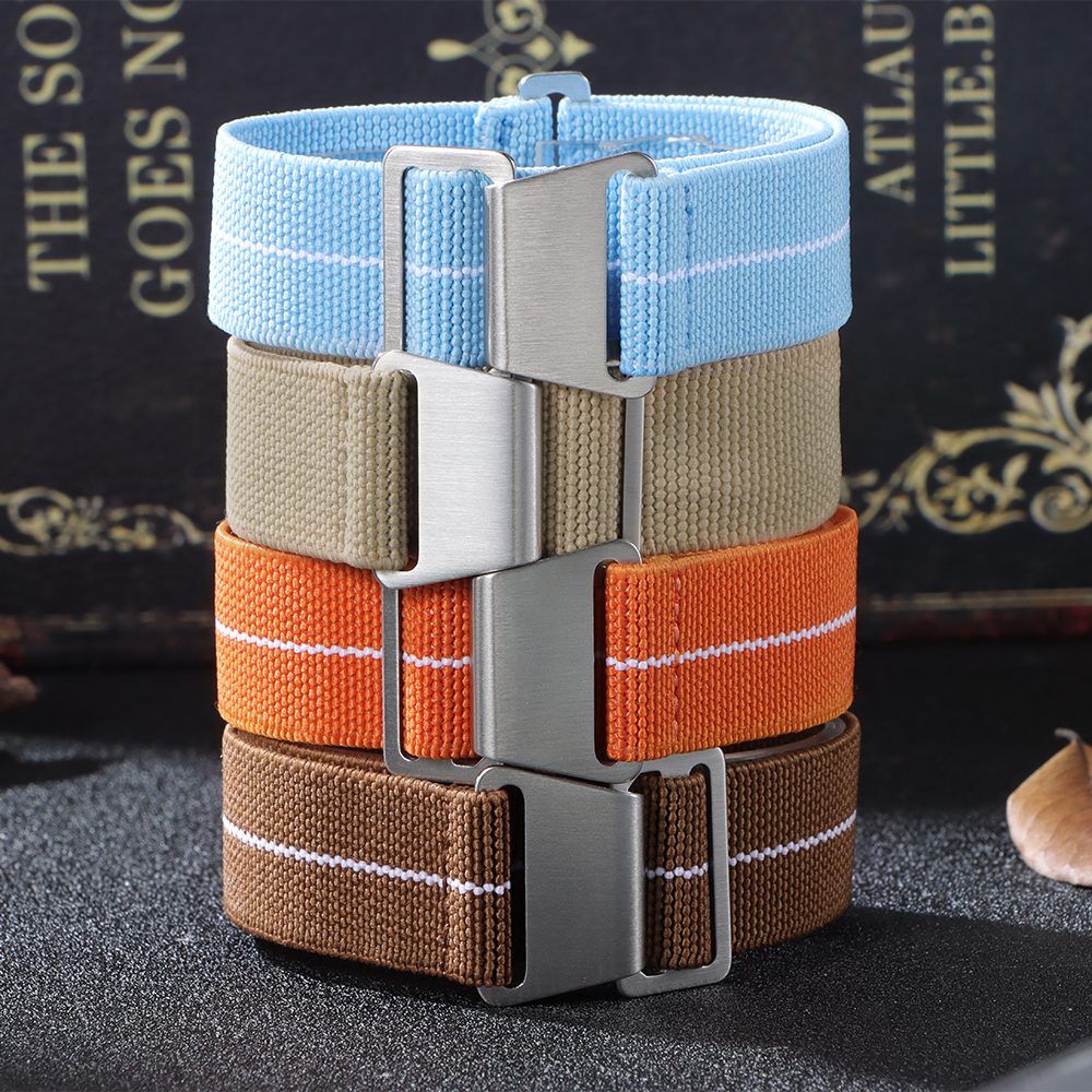 Elastic Watch Strap 18mm 20mm  - Parachute Strap Elastic 리뷰 및 가격