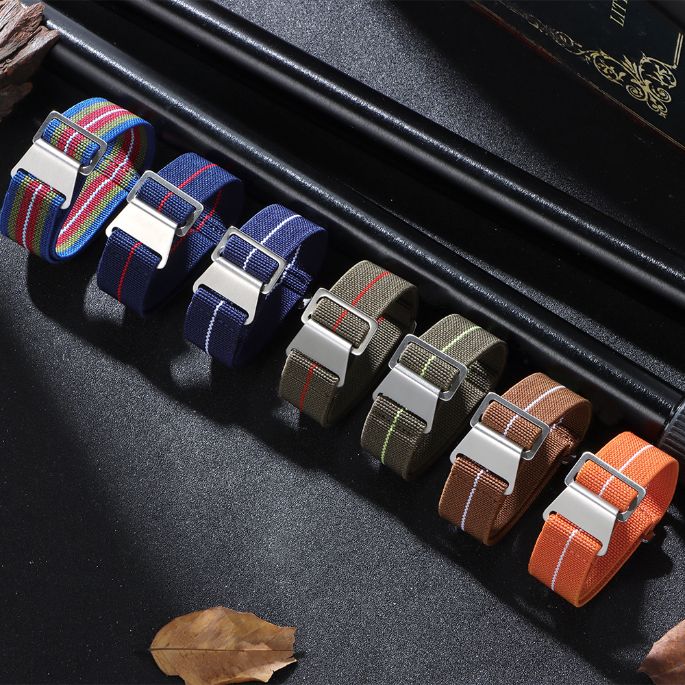 Elastic Watch Strap 18mm 20mm  - Parachute Strap Elastic 리뷰 및 가격