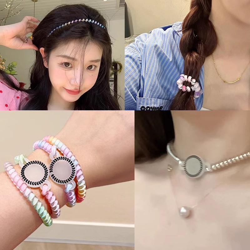 Elastic Fashion Telephone Line - Silicone Band Women 리뷰 및 가격