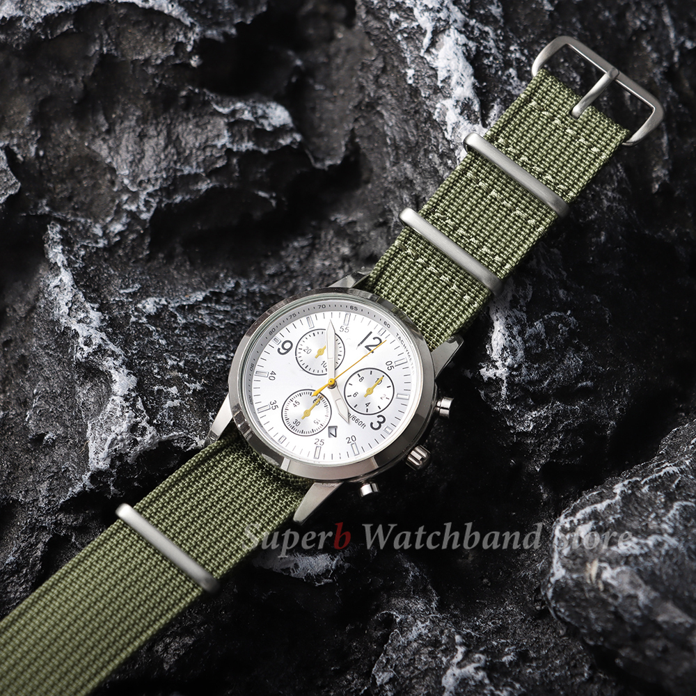 18mm 19mm 20mm 22mm New Ribbed - Canvas Strap Watch 리뷰 및 가격