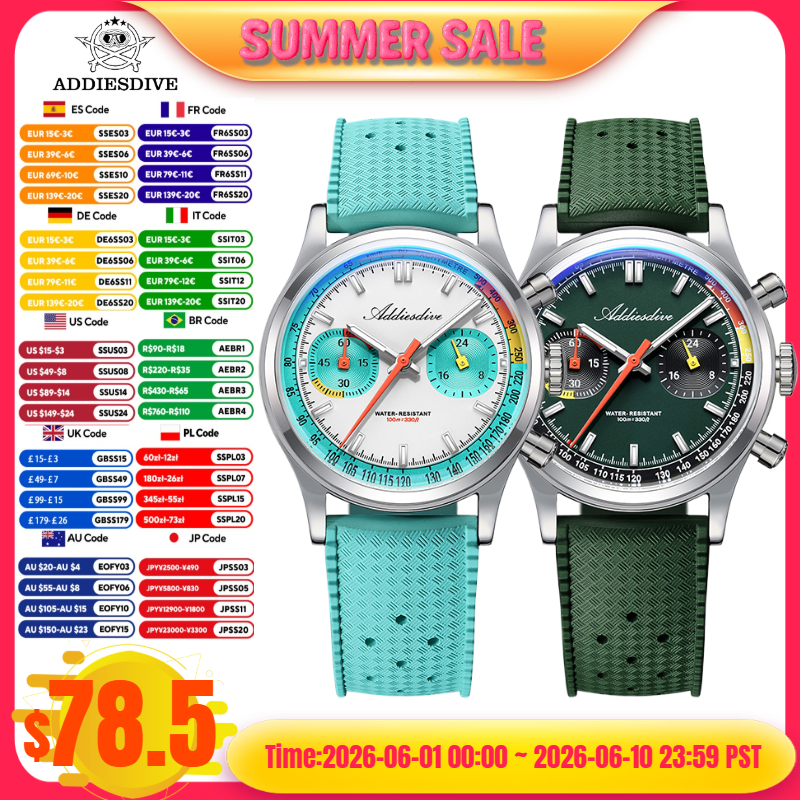 ADDIESDIVE 2025 NEW TOP 38mm M - Rubber Strap Diver 리뷰 및 가격