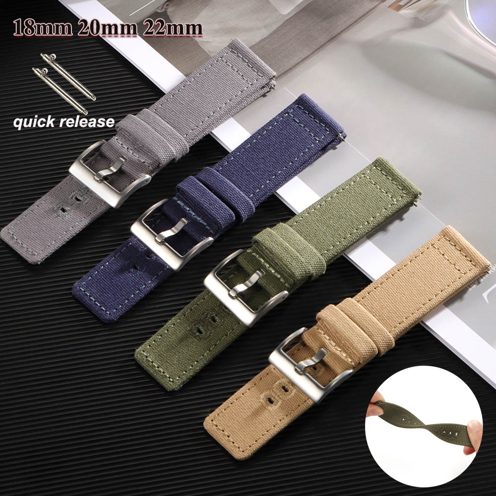 Nylon Woven Canvas Watch Band  - Perlon Strap Woven 리뷰 및 가격