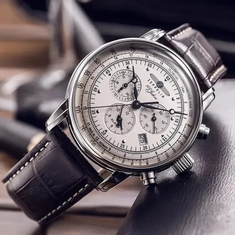 Zeppelin Airship Automatic Dat - Leather Watch Band Men 리뷰 및 가격