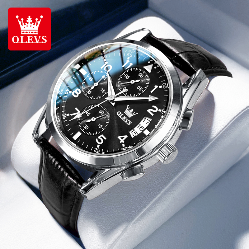 OLEVS Quartz Watch for Men Ori - Leather Watch Band Men 리뷰 및 가격
