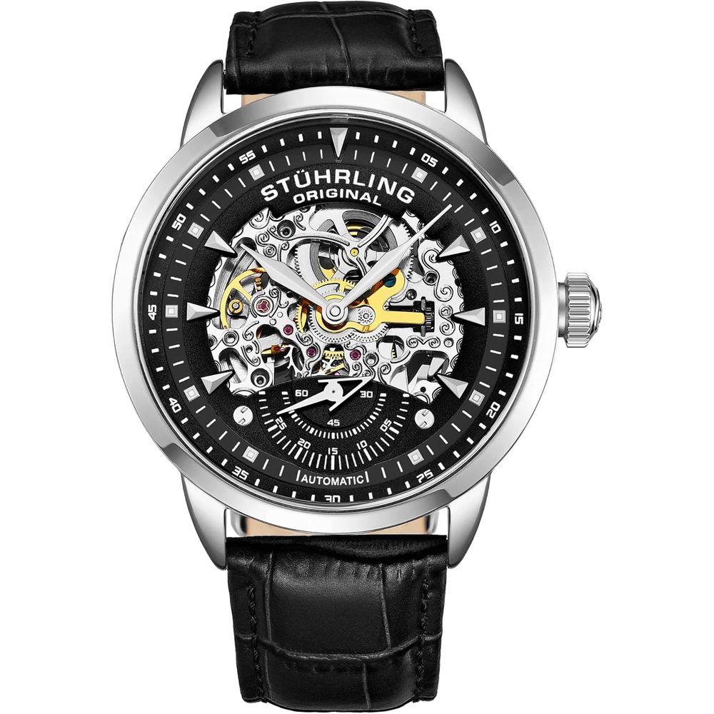 Men's Automatic Skeleton Watch - Canvas Strap Watch 리뷰 및 가격