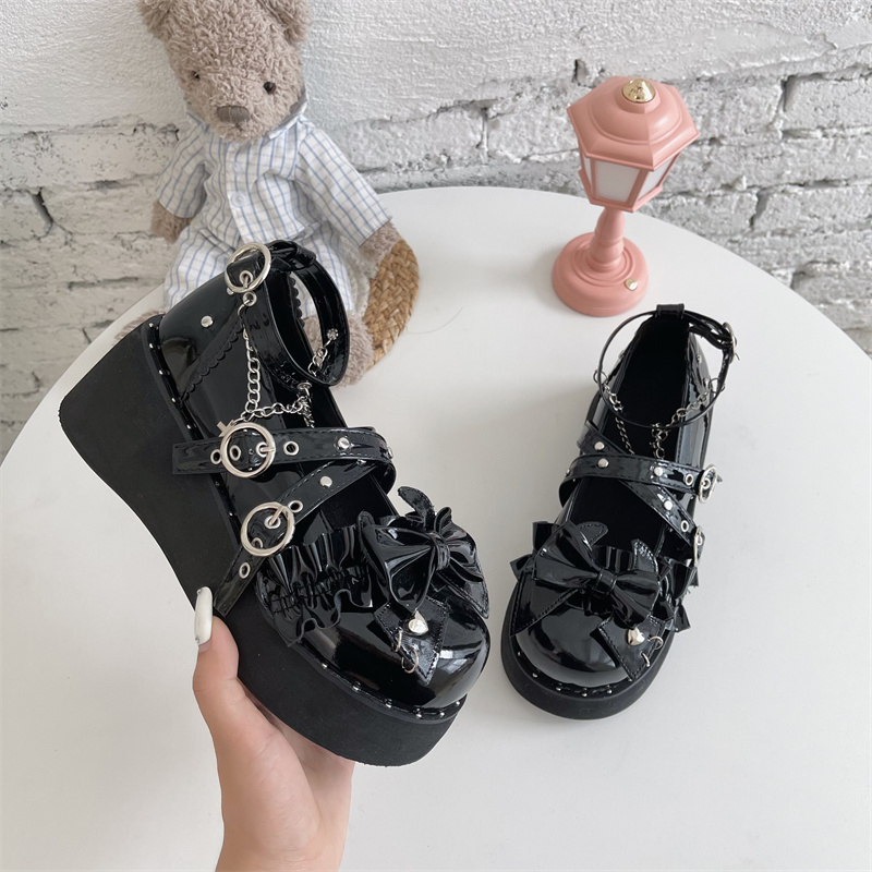 2026 Platform Lolita Shoes Wom - Mesh Strap Metal 리뷰 및 가격