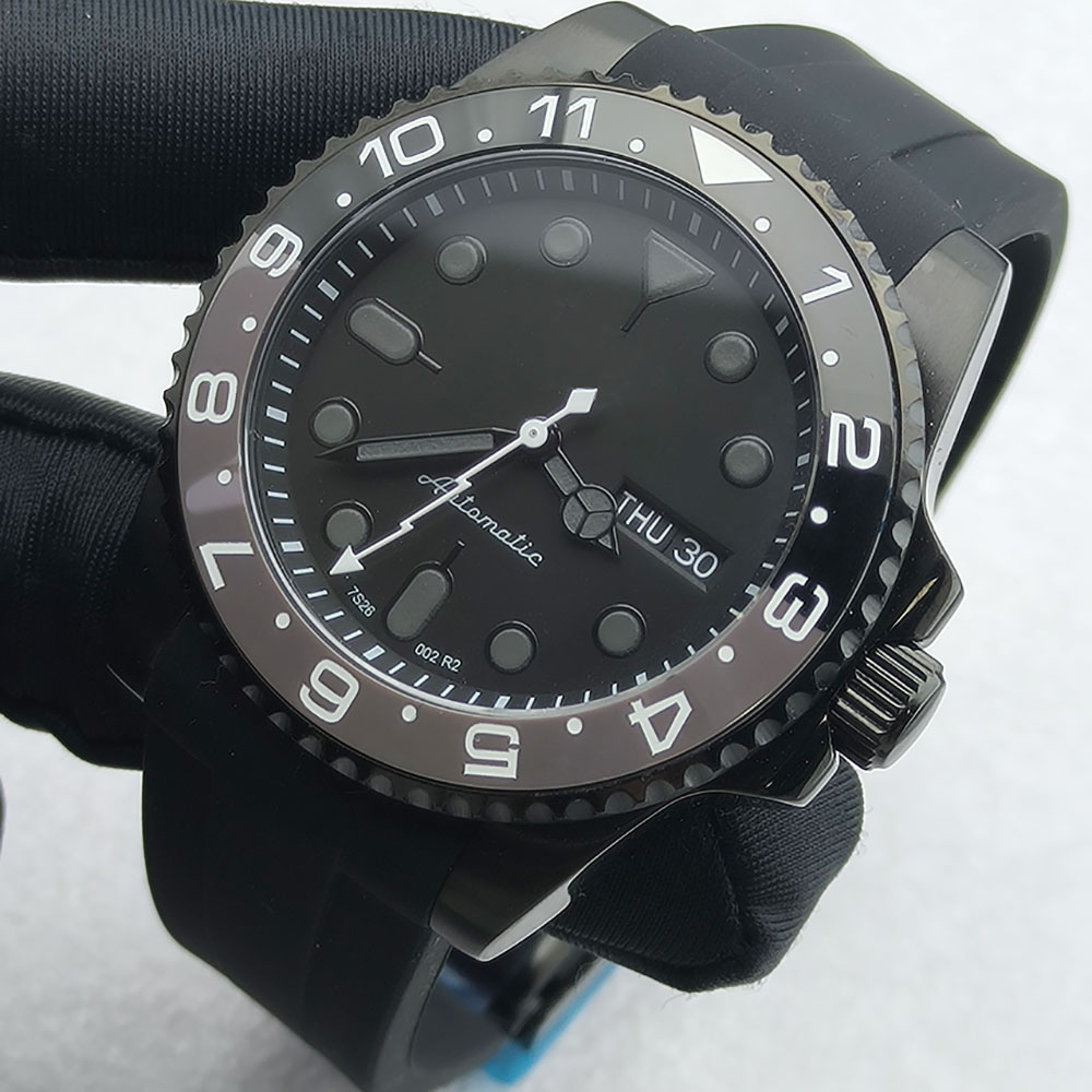 40MM NH36 Watch Black Men's St - Stainless Bracelet Diver 리뷰 및 가격