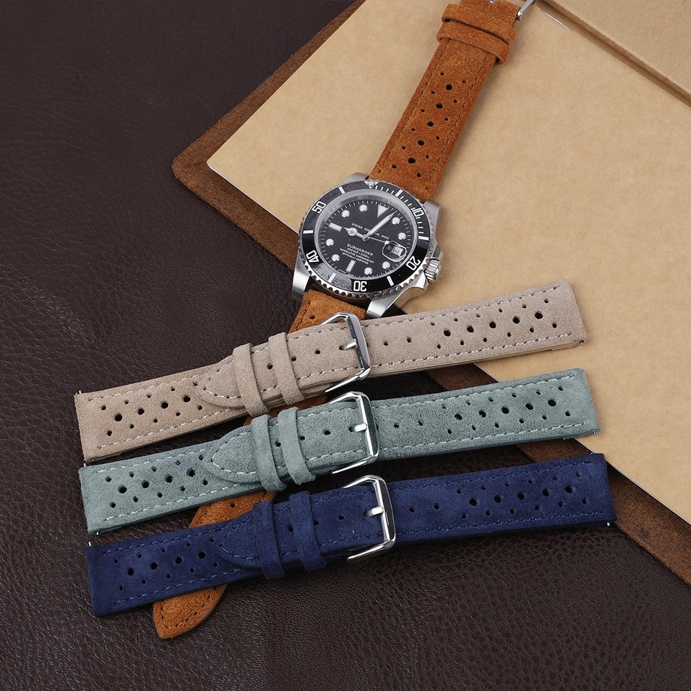 Suede Leather Watch Band 18mm  - Suede Strap Watch 리뷰 및 가격