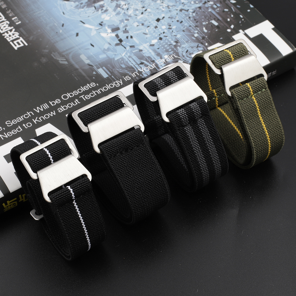 Nylon Watch Band 18mm 20mm 22m - Parachute Strap Elastic 리뷰 및 가격