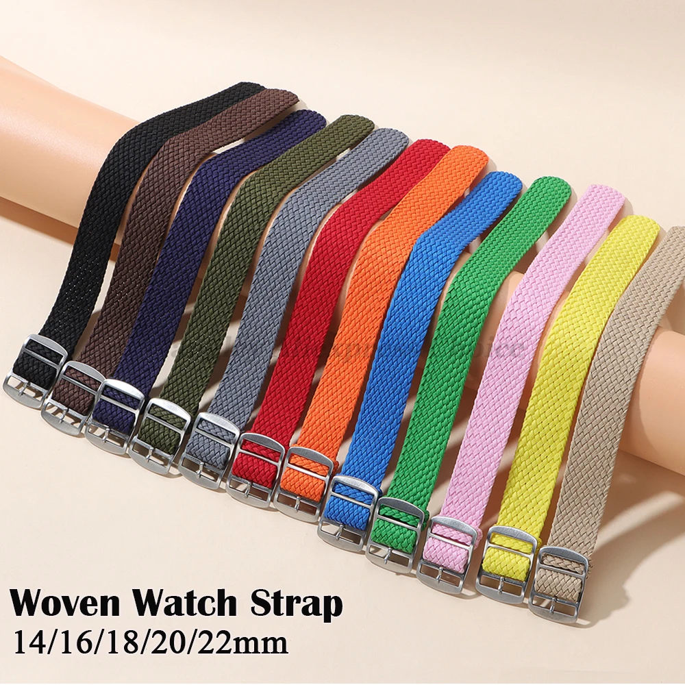 14mm 16mm 18mm 20mm 22mm Fabri - Perlon Strap Woven 리뷰 및 가격