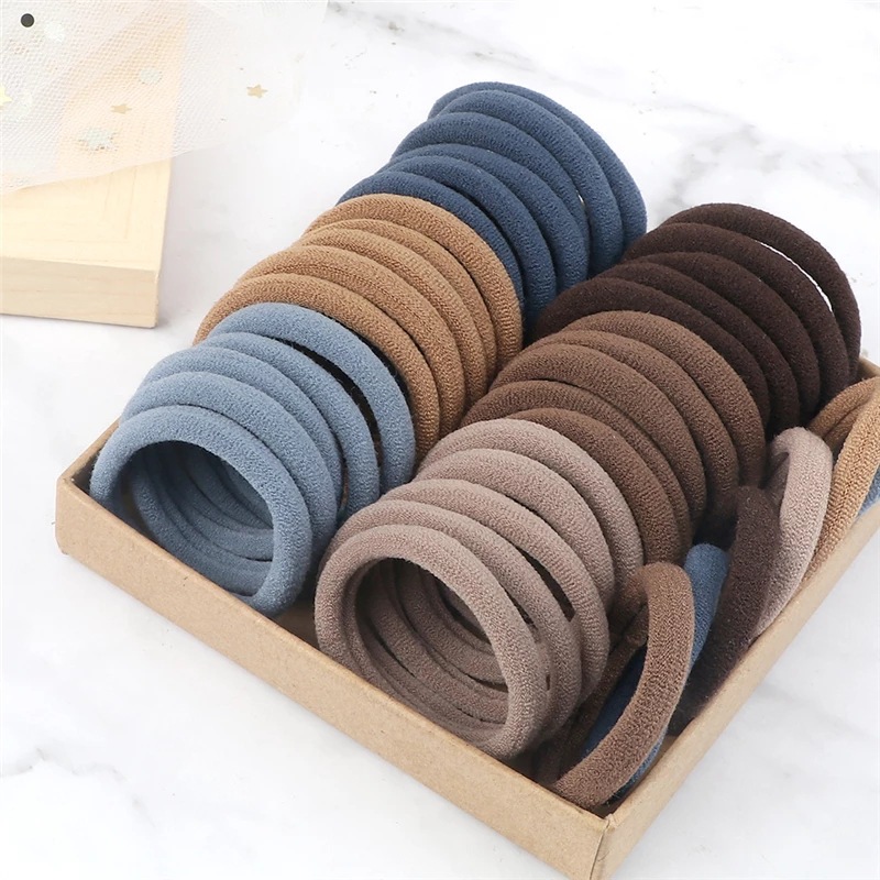 50PCS/Set Women Girls Basic Ha - Silicone Band Women 리뷰 및 가격