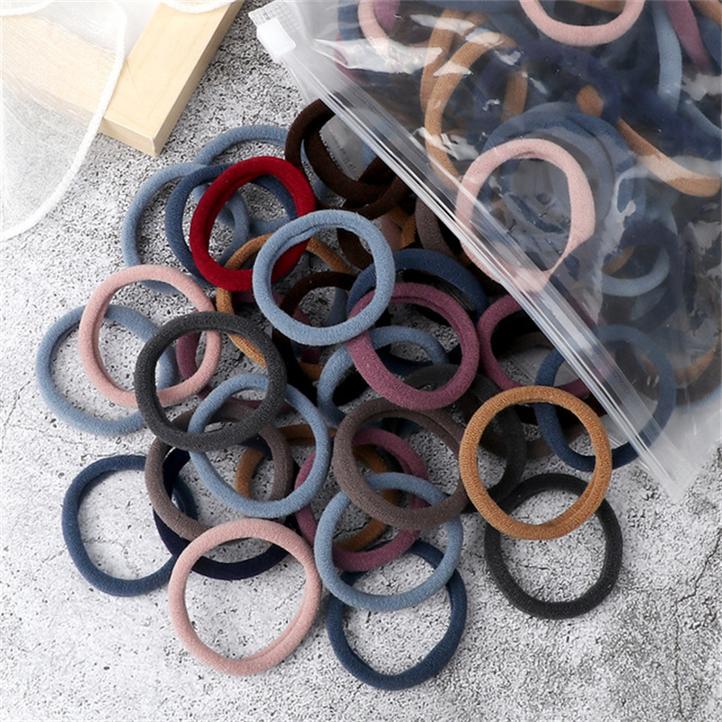 50PCS/Set Women Girls Basic Ha - Silicone Band Women 리뷰 및 가격