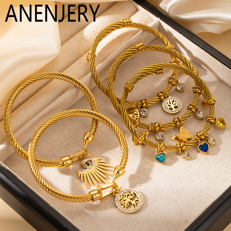 ANENJERY 316L Stainless Steel  - Butterfly Clasp Deployant 리뷰 및 가격