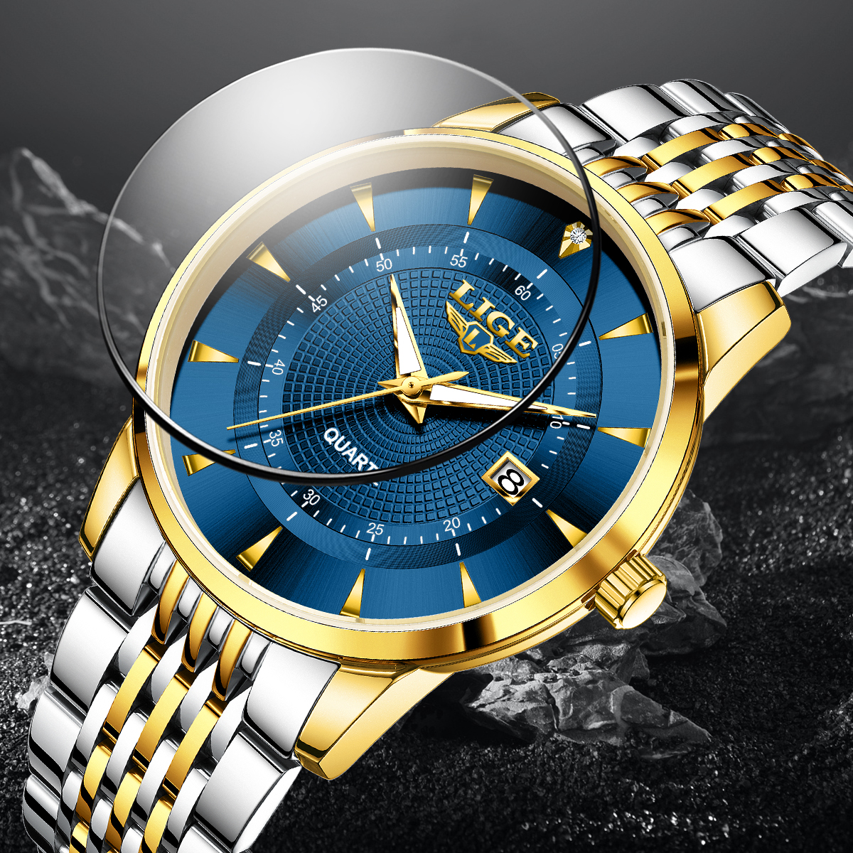 LIGE New 2025 Luxury Man Watch - Stainless Bracelet Diver 리뷰 및 가격