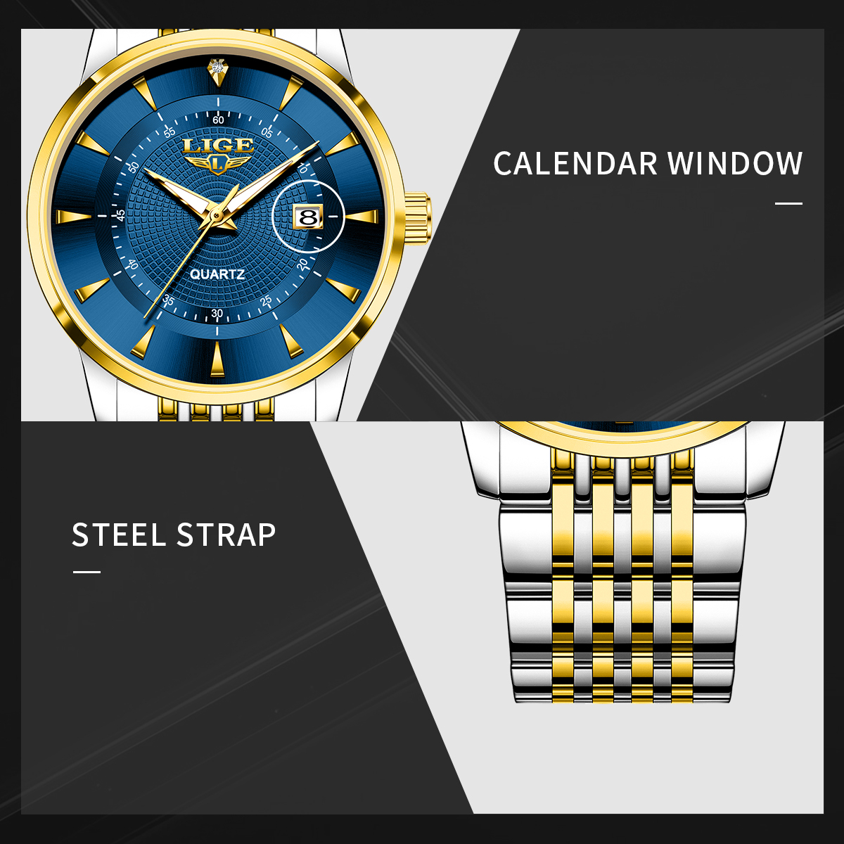 LIGE New 2025 Luxury Man Watch - Stainless Bracelet Diver 리뷰 및 가격