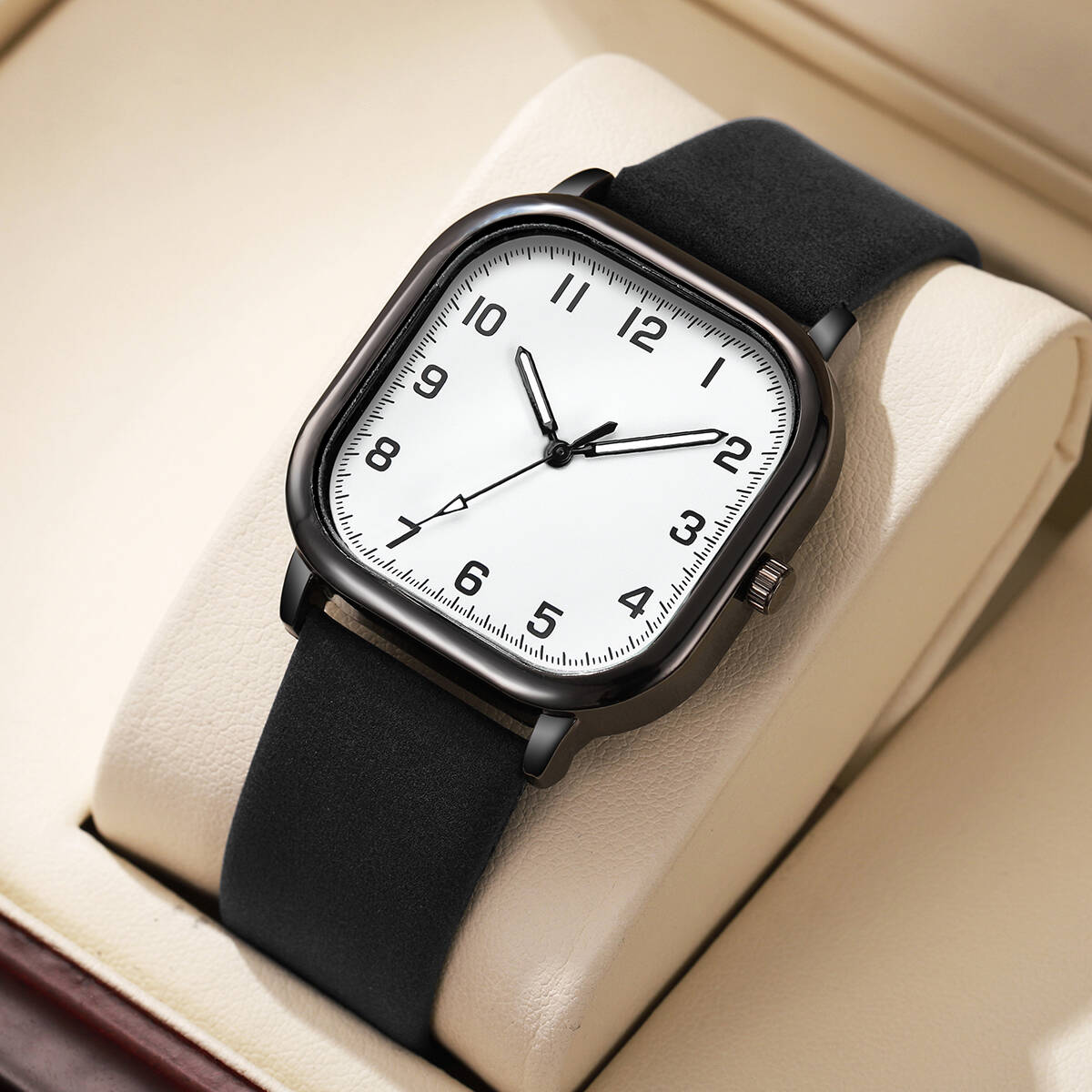 Fashion Square Men Watches Sim - Leather Watch Band Men 리뷰 및 가격