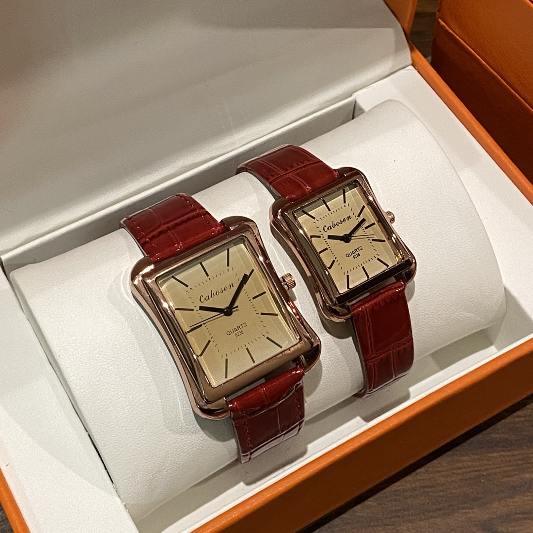 Couple Watch Quartz Movement B - Leather Watch Band Men 리뷰 및 가격