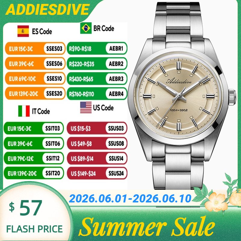 ADDIESDIVE Super Luminous Japa - Stainless Bracelet Diver 리뷰 및 가격
