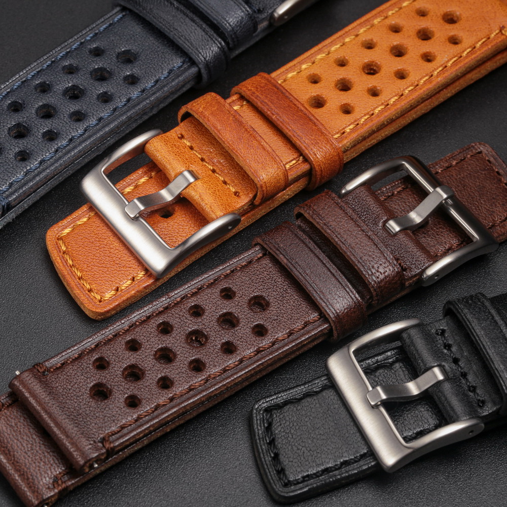 Hemsut Genuine Leather Watch B - Leather Strap Quick Release 리뷰 및 가격
