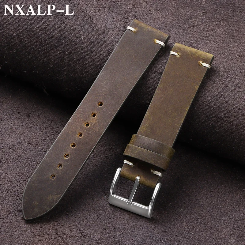 Vintage Oil Wax Leather Watch  - Nato Strap Nylon 리뷰 및 가격
