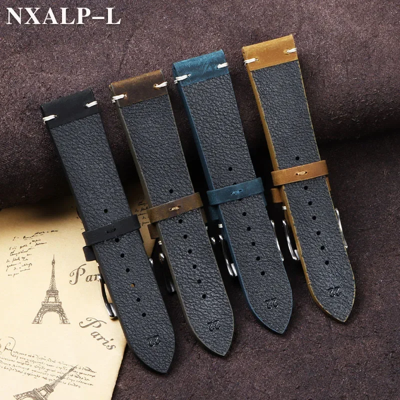 Vintage Oil Wax Leather Watch  - Nato Strap Nylon 리뷰 및 가격