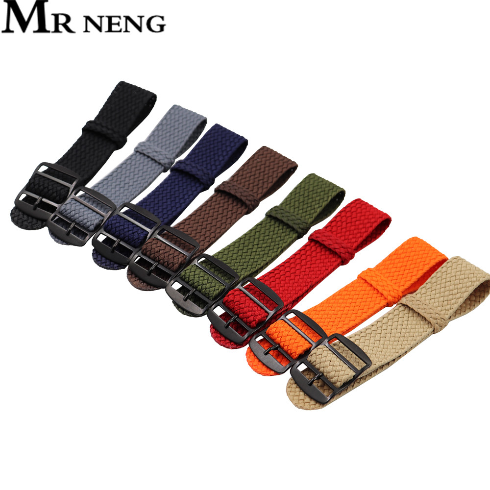 18mm 20mm 22mm Solid color For - Perlon Strap Woven 리뷰 및 가격