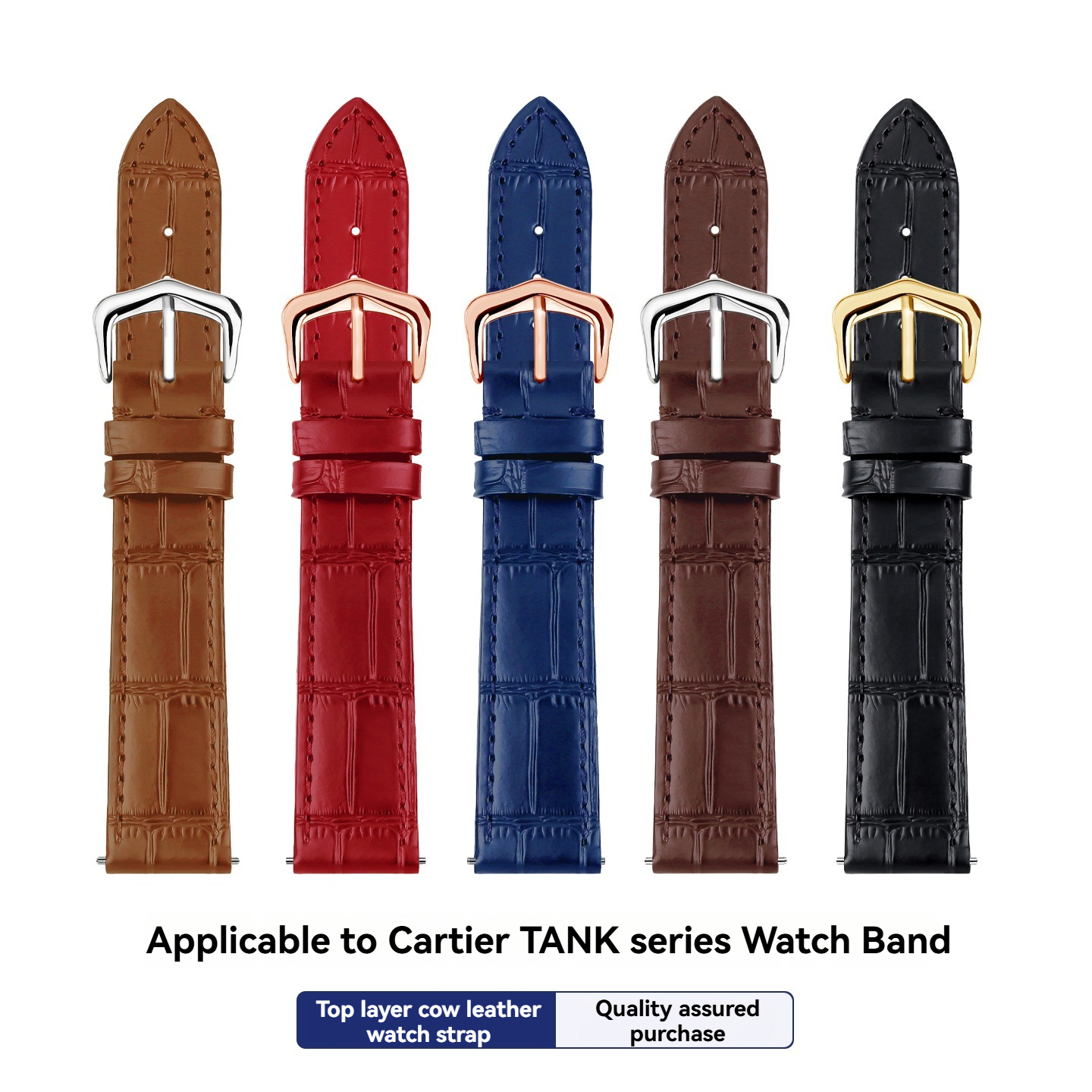 15mm 17mm 18mm 20mm Genuine Le - Leather Strap Quick Release 리뷰 및 가격