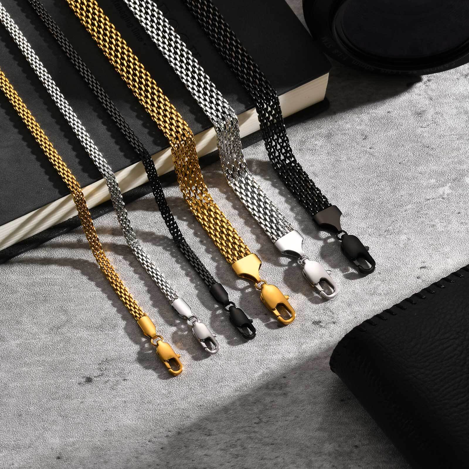 3/8mm Mesh Strap Chain Bracele - Mesh Strap Metal 리뷰 및 가격