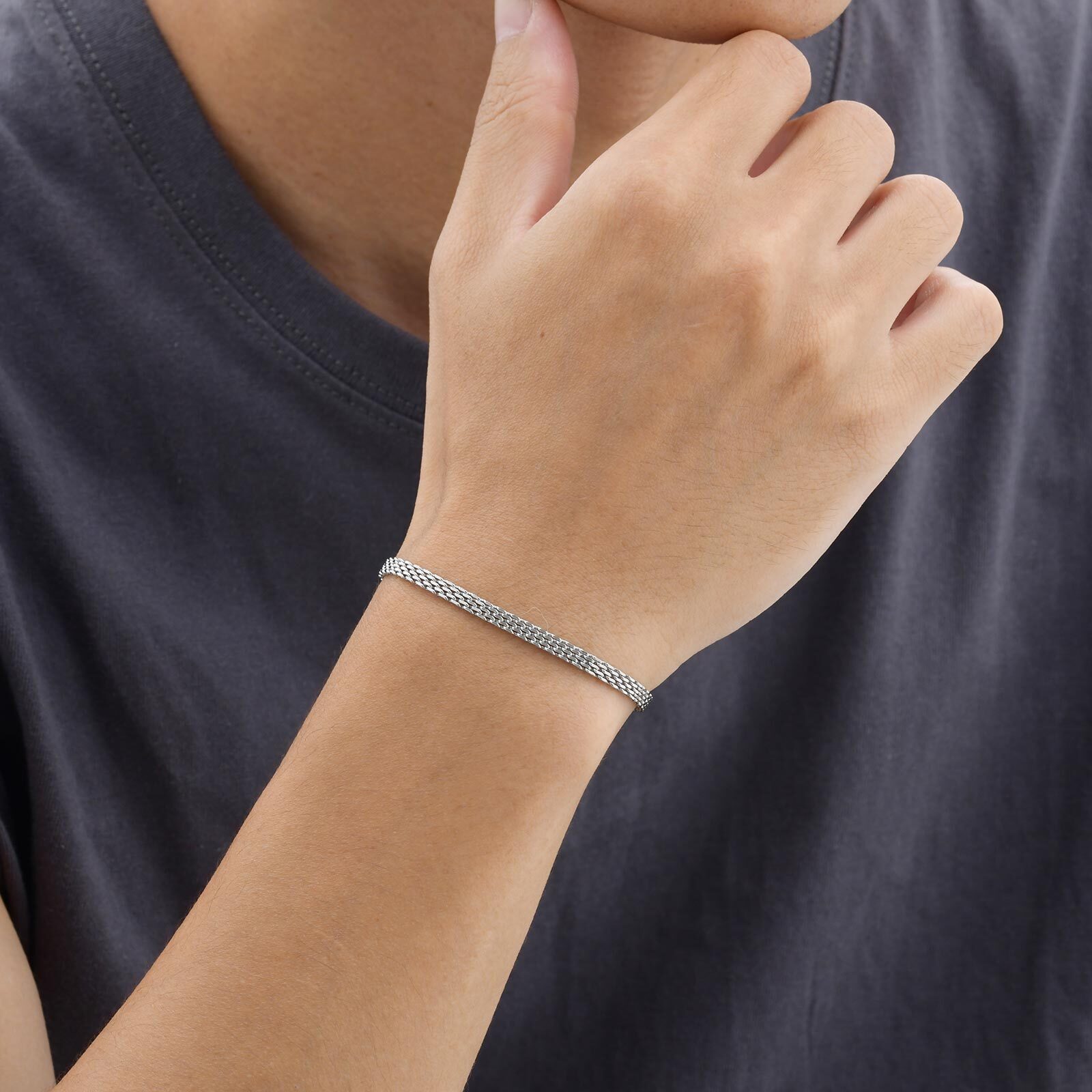 3/8mm Mesh Strap Chain Bracele - Mesh Strap Metal 리뷰 및 가격