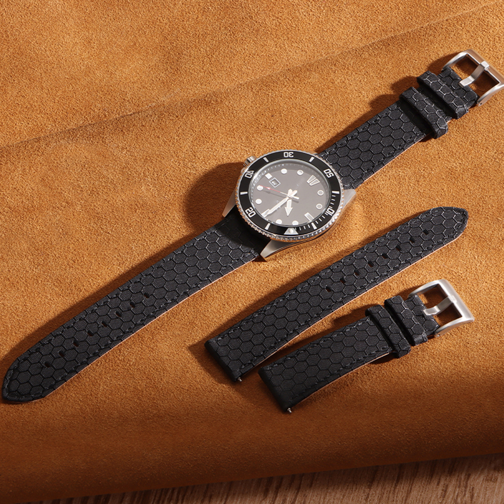20mm 22mm Smooth Genuine Nylon - Perlon Strap Woven 리뷰 및 가격