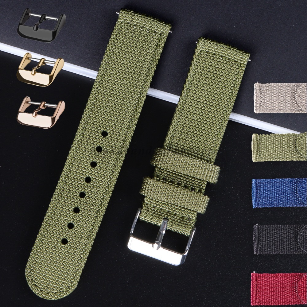 18 20 22 24mm Nylon Canvas Str - Nato Strap Nylon 리뷰 및 가격