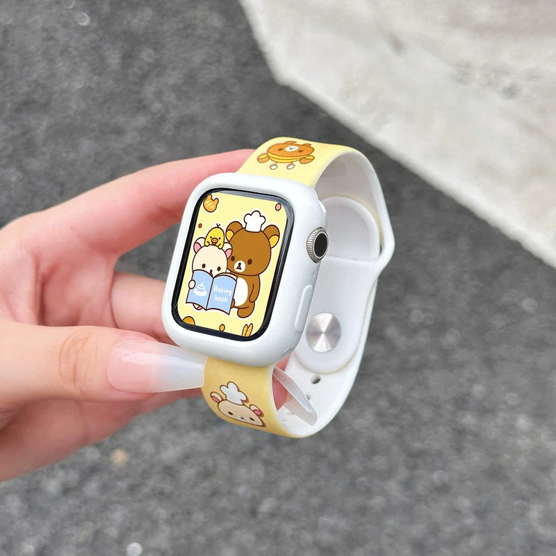 Cute Rilakkuma Print Silicone  - Silicone Band Women 리뷰 및 가격
