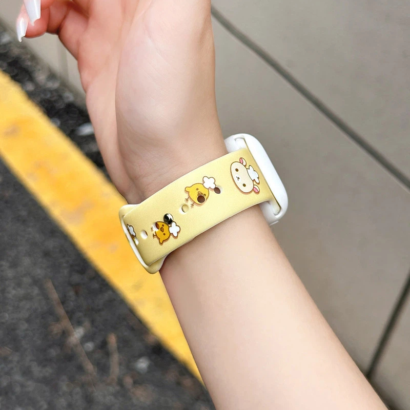 Cute Rilakkuma Print Silicone  - Silicone Band Women 리뷰 및 가격