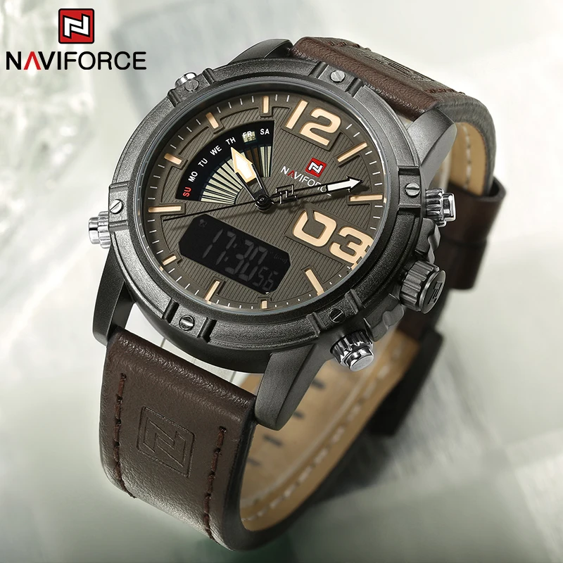 NAVIFORCE Top Brand Men Watch  - Leather Watch Band Men 리뷰 및 가격