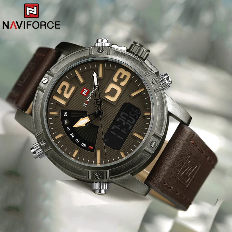 NAVIFORCE Top Brand Men Watch  - Leather Watch Band Men 리뷰 및 가격