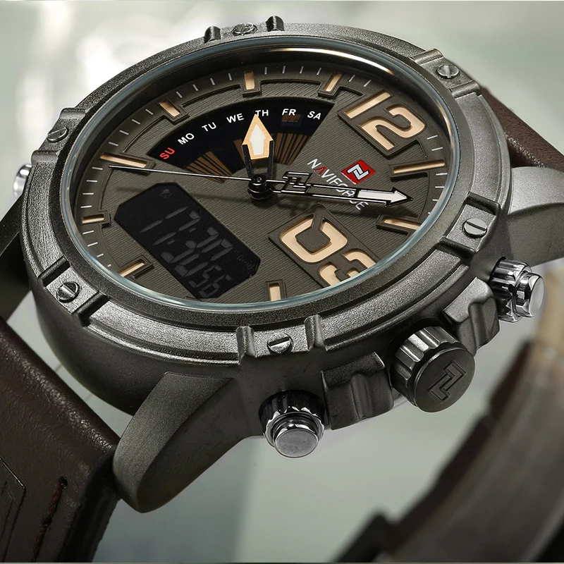 NAVIFORCE Top Brand Men Watch  - Leather Watch Band Men 리뷰 및 가격