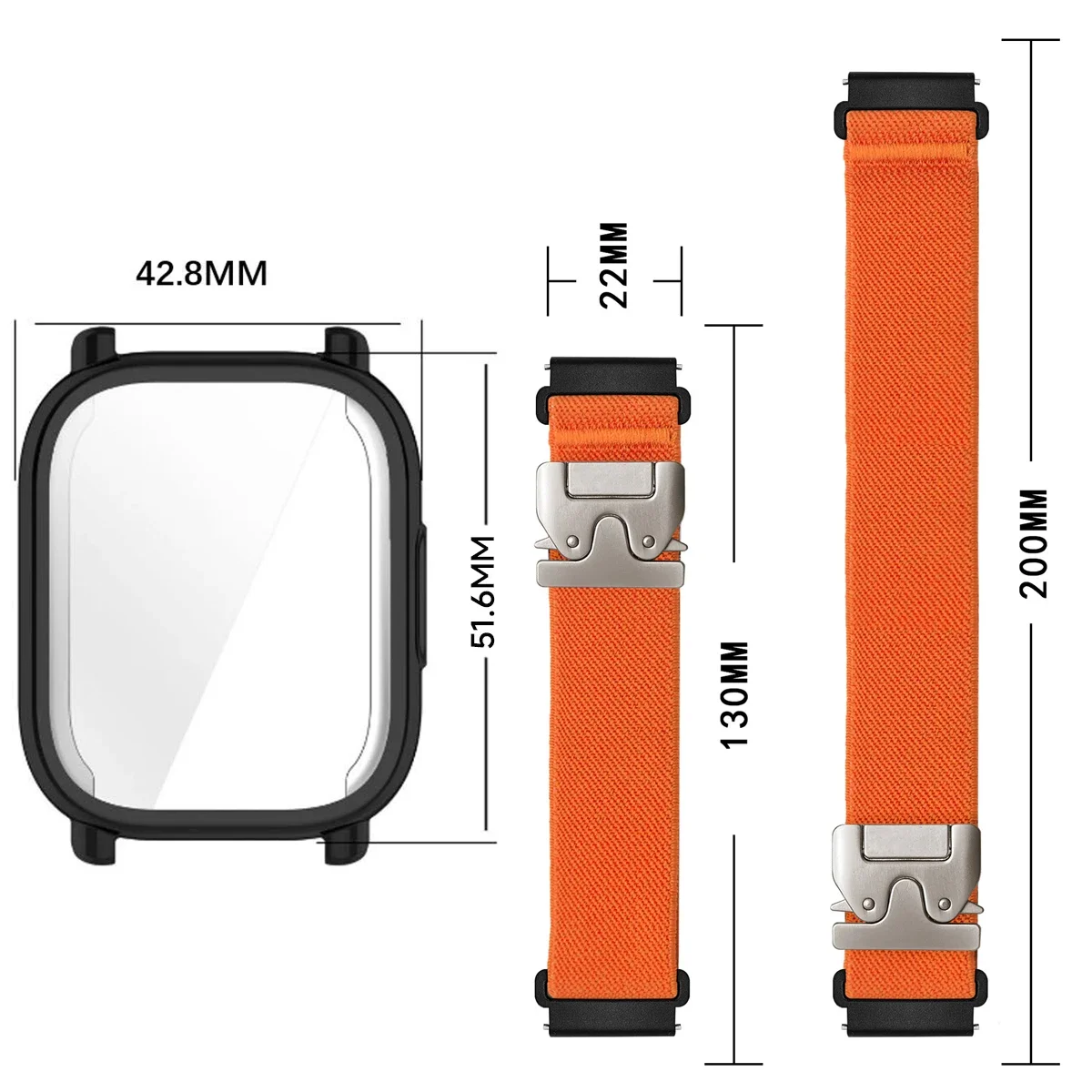 Nylon Straps+ TPU case for Red - Parachute Strap Elastic 리뷰 및 가격