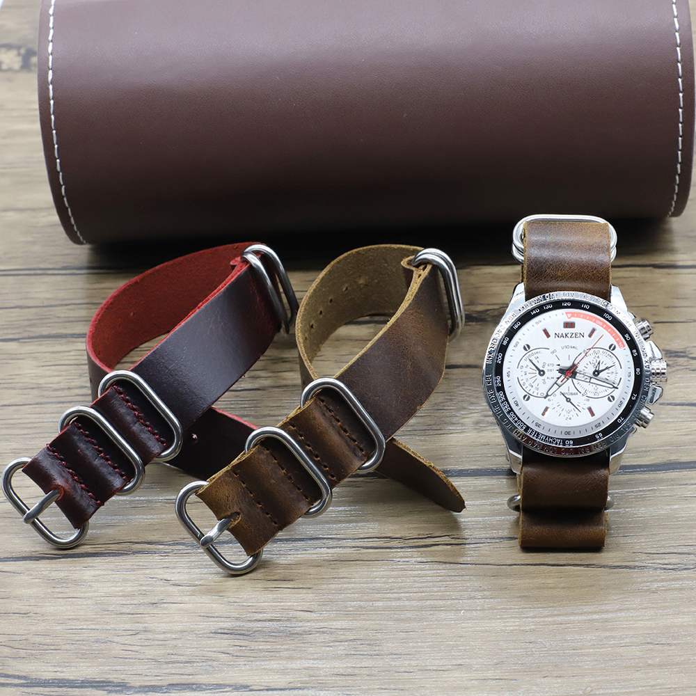 Genuine Leather Watch Band 18m - Nato Strap Nylon 리뷰 및 가격