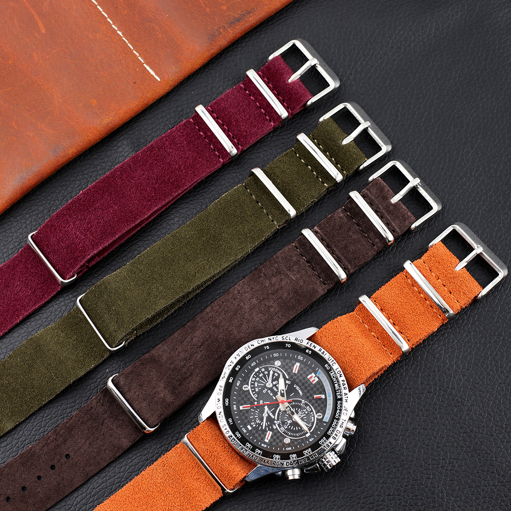 18mm 20mm 22mm Vintage Soft Su - Suede Strap Watch 리뷰 및 가격