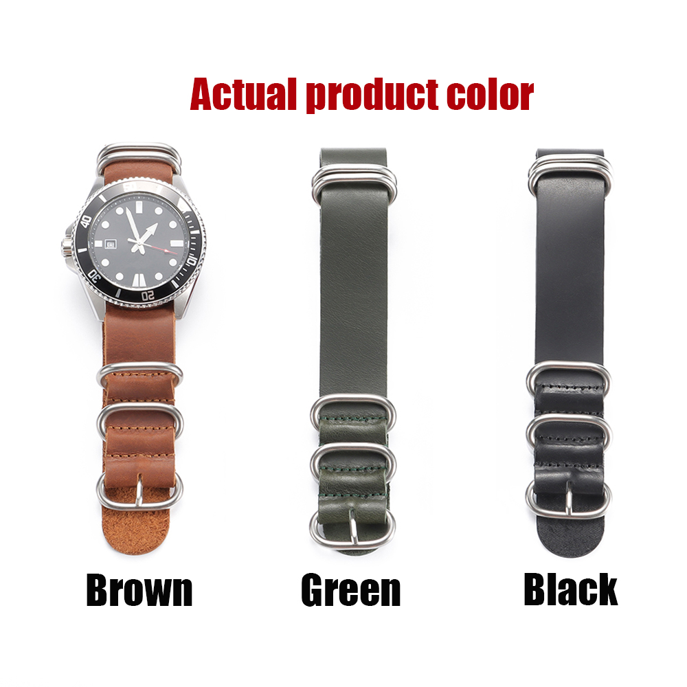 Vintage Genuine Leather Watch  - Nato Strap Nylon 리뷰 및 가격