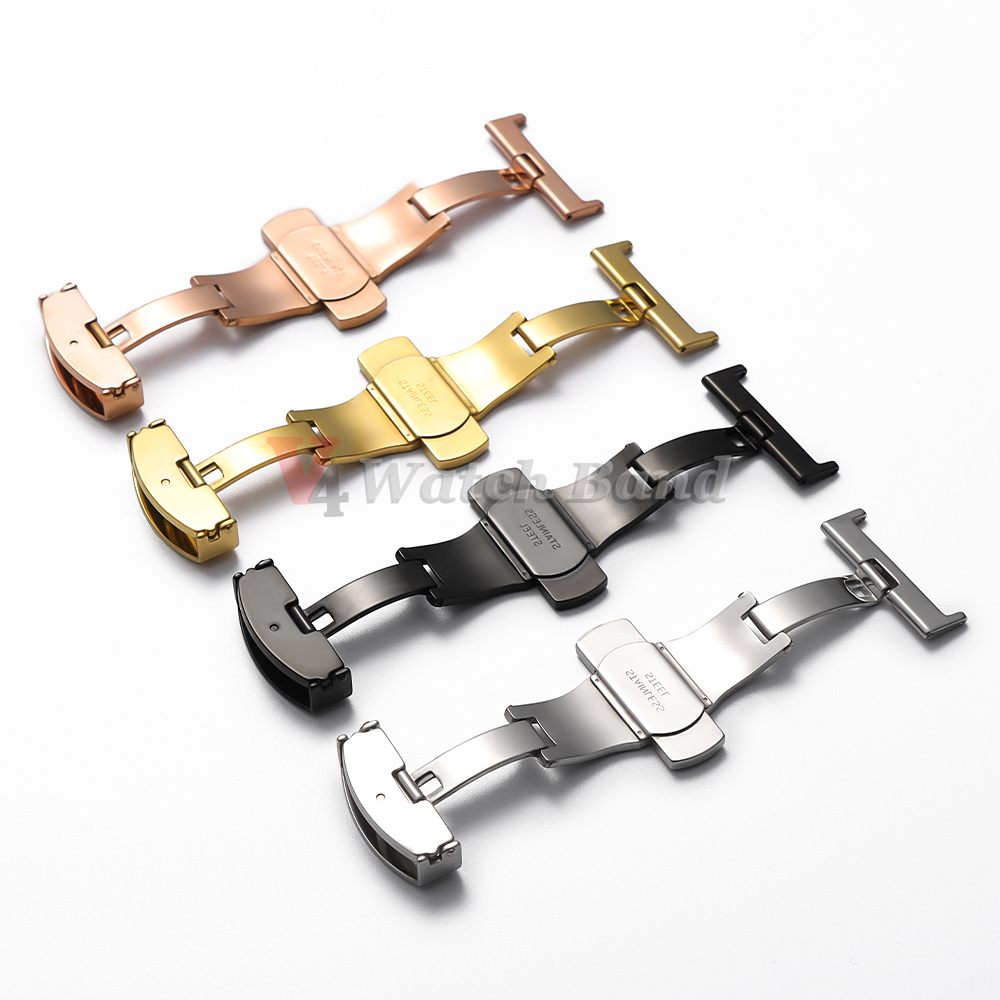 Polished Matte Double Button W - Butterfly Clasp Deployant 리뷰 및 가격